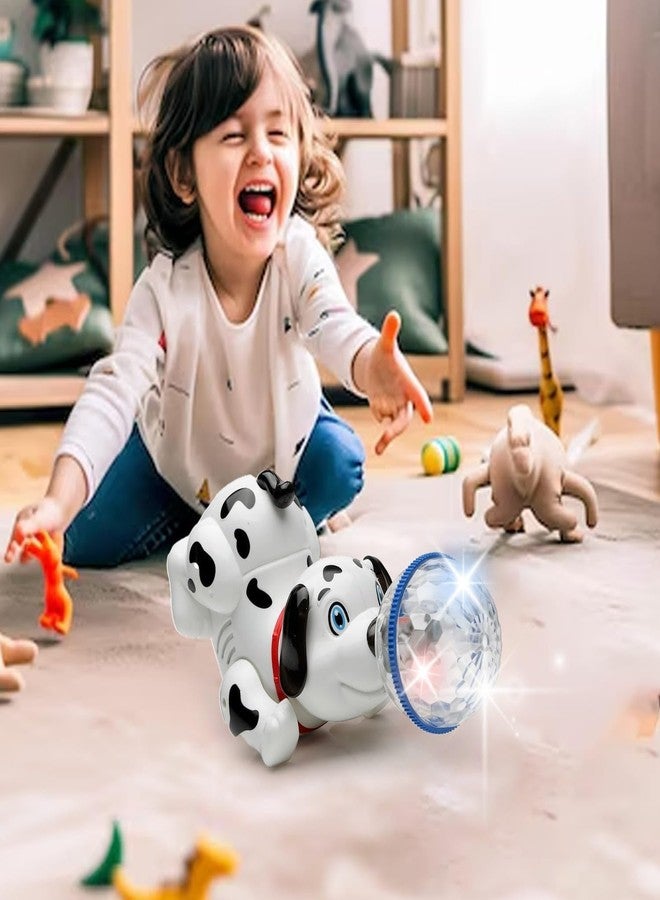 BRAVIADECOR Bravia Dancing Dog Toy Musical Sound Flashing Lights 360° Rotating Puppy Walking, Singing Toy for Kids Boys Girls (Dog White) Model - 16 - Image 3